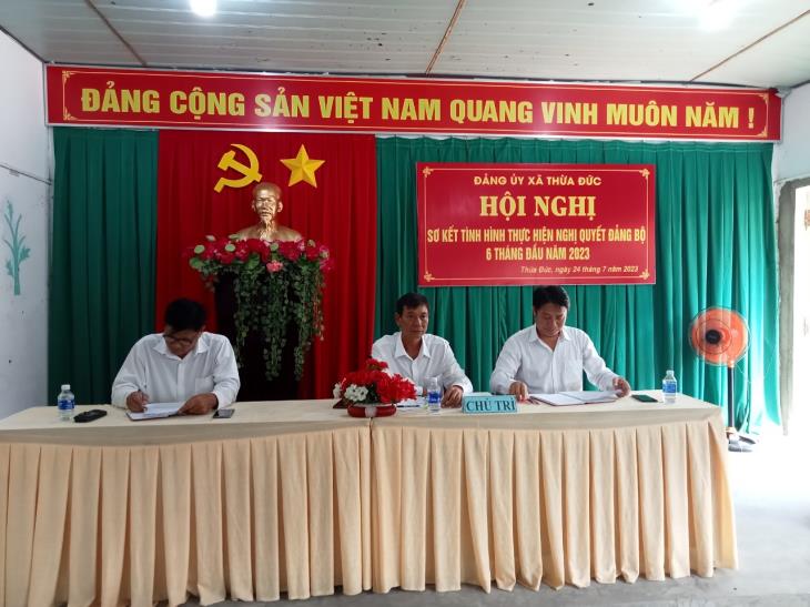 Đảng bộ xã Thừa Đức sơ kết công tác 6 tháng đầu năm, triển khai nhiệm vụ trọng tâm 6 tháng cuối năm 2023